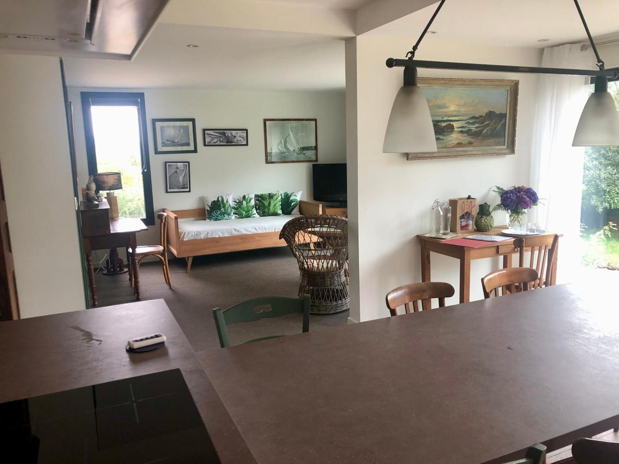 Villa Tidinghi, Plage De Rospico A Pied 네베즈 외부 사진